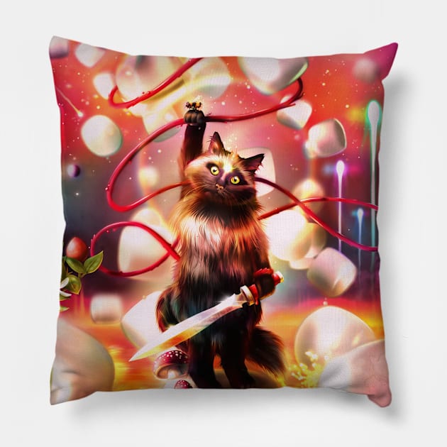 How Cat We Knot? Pillow by CreativeOpus