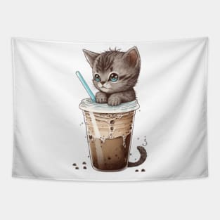 Coffee Kitty Tapestry