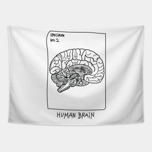 Human Brain T-shirt Tapestry
