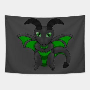 Cute Green Dragon Tapestry