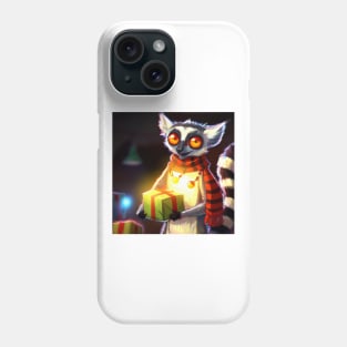 Cute Lemur Drawing Phone Case