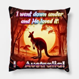 I heart Australia! He loved it! Pillow