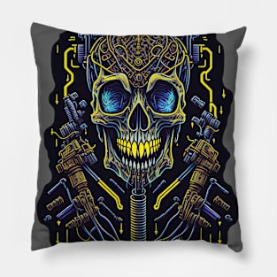 Cyborg Heads S03 D57 Pillow