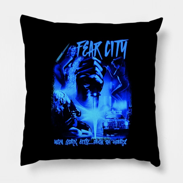 Fear City Pillow by The Dark Vestiary