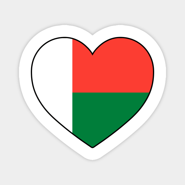 Heart - Madagascar Magnet by Tridaak