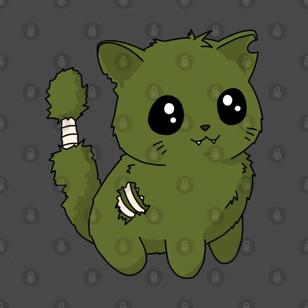 Cute zombie kitten by sivelobanova