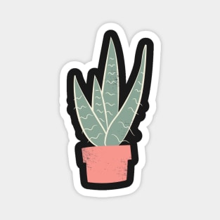 Aloe Vera in a Pot | Pastel Magnet