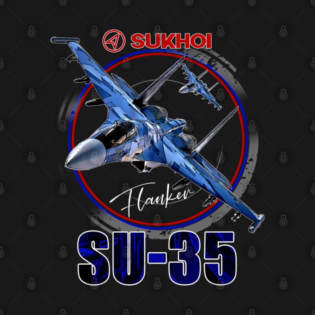 Sukhoi SU-35 Flanker Fighterjet by aeroloversclothing