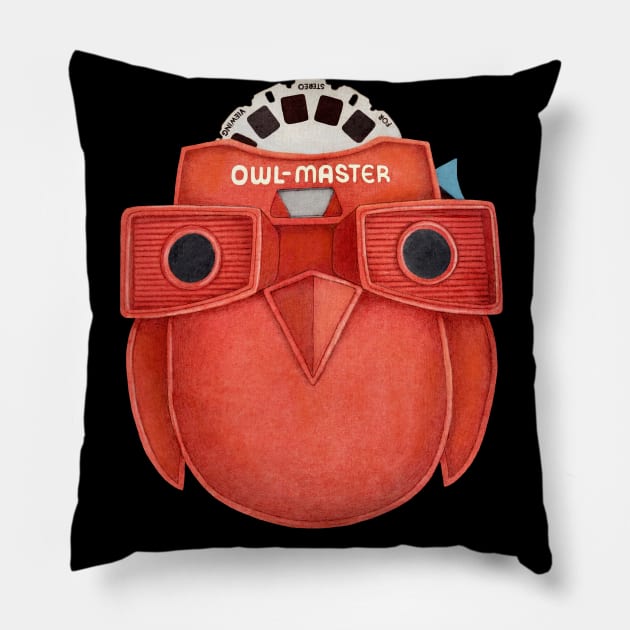 Owl-Master Pillow by Terry Fan