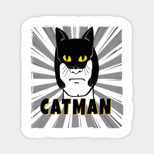 CatMan New Super Hero in Town Magnet