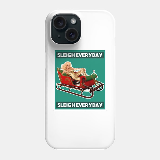 Sleigh Everyday RuPaul Christmas Knit Phone Case by Angel arts