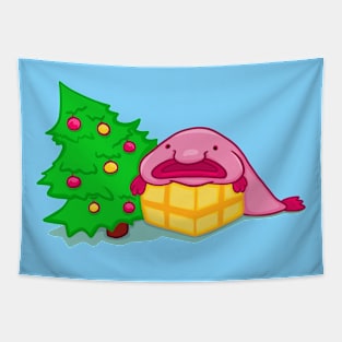 Blobfish christmas gift Tapestry