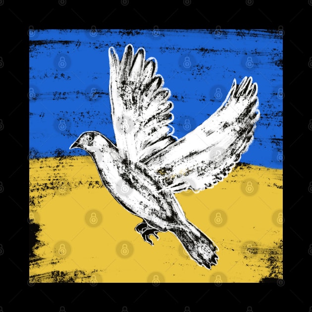 Dove of peace. Support Ukraine by Nastya Li