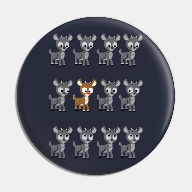 Magical Unique Reindeer Pin by AnishaCreations