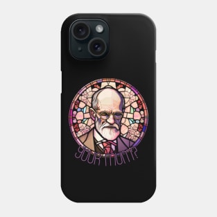 dark side of your mum, pink freud, stained glass Phone Case