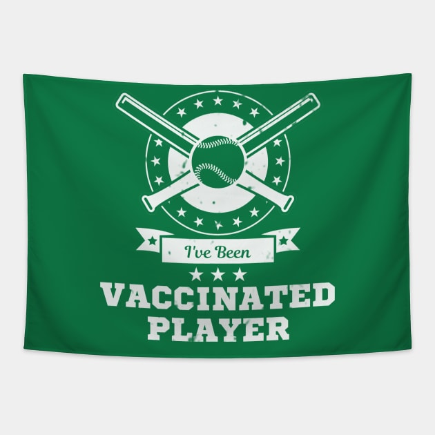 I Have Been Vaccinated Player Tapestry by emhaz