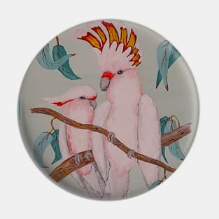 Australian Major Mitchell Cockatoos Pin