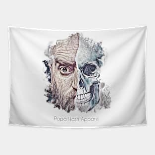 Papa Hash Apparel: Half Skull Tapestry