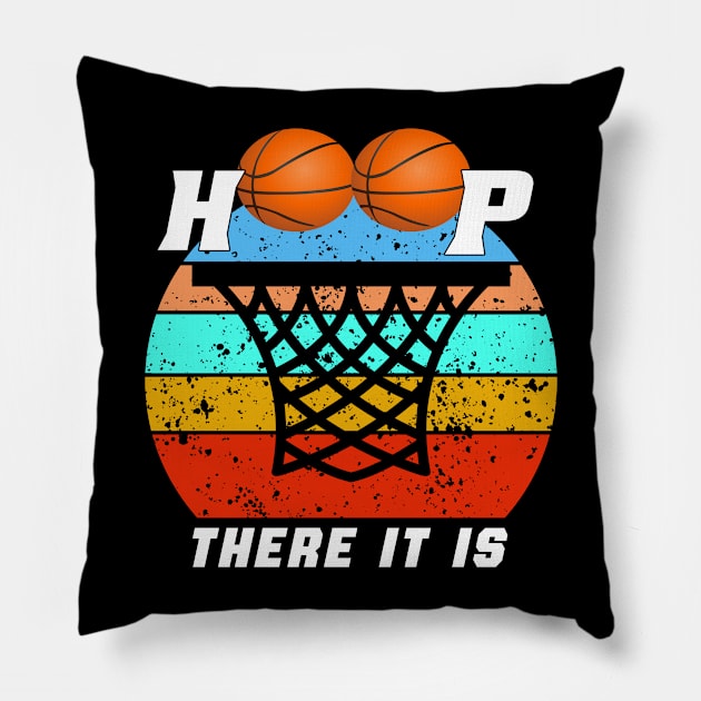 Basketball Hoop There It Is Pillow by semsim