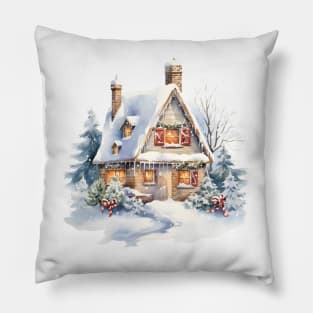 Merry Christmas House Pillow