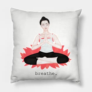 breathe. meditation Pillow