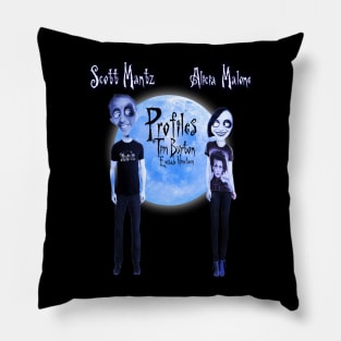 Tim Burton Profiles Pillow