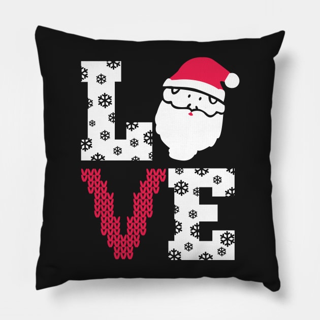 Love Christmas. Love Santa. Pillow by KsuAnn