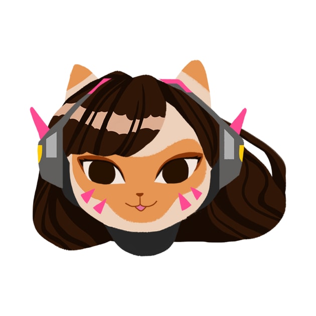 Overwatch Cats Dva by DebbieMongrel