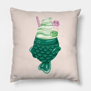 Matcha Taiyaki Pillow