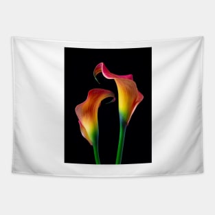 Together Two lovely Calla Lilies Tapestry