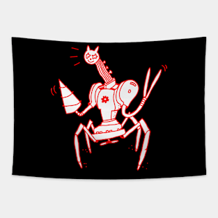 Robot cat Tapestry