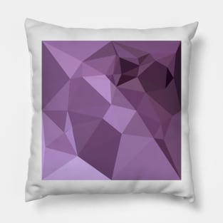 African Violet Abstract Low Polygon Background Pillow