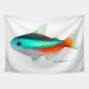 Neon Tetra Fish Tapestry