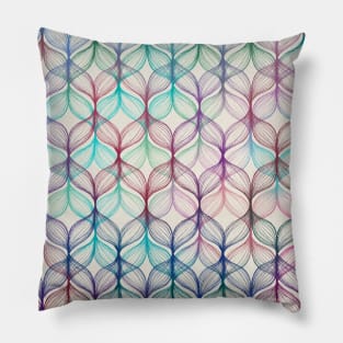 Mermaid's Braids - a colored pencil pattern Pillow