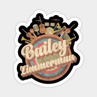 Music Tour Vintage Retro Style // Bailey Zimmerman Magnet