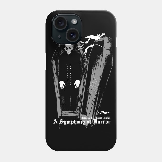 Nosferatu - Symphony of Horror, dracula, vampire in the coffin Phone Case by SSINAMOON COVEN