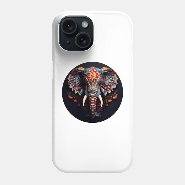 Mandala - Elephant 6 Phone Case by aleibanez