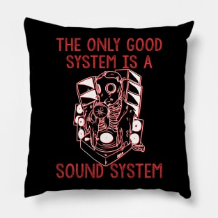 Gas Mask Vinyl Tekno Soundsystem Pillow