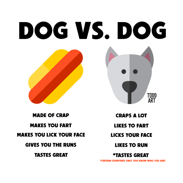 DOG VS DOG by toddgoldmanart