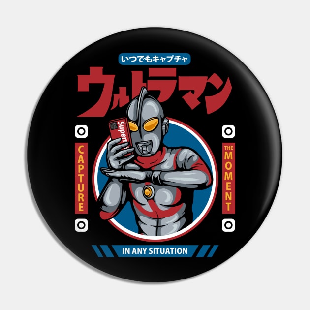 Captured By Ultraman Pin by Stayhoom