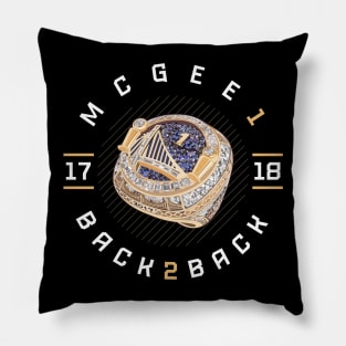 JaVale McGee 1 Back 2 Back Championship Ring 2017-18 Pillow