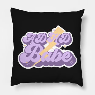 ADHD Babe Sticker Pillow