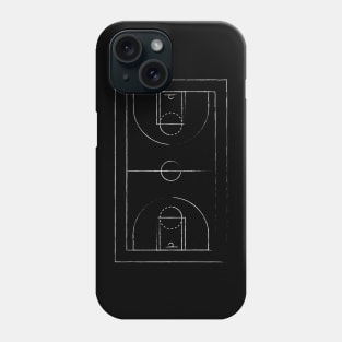Basketball Court Minimalistic Outline Phone Case