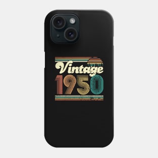 70th Birthday Gift 70 years Vintage 1950 Men Women Phone Case