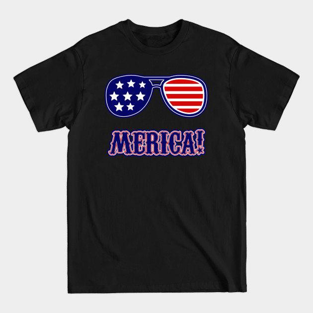 Discover 4th Of July Merica Sunglasses - Funny 4th Of July Gift - T-Shirt