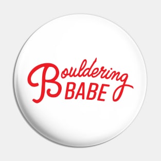 Bouldering Babe Pin