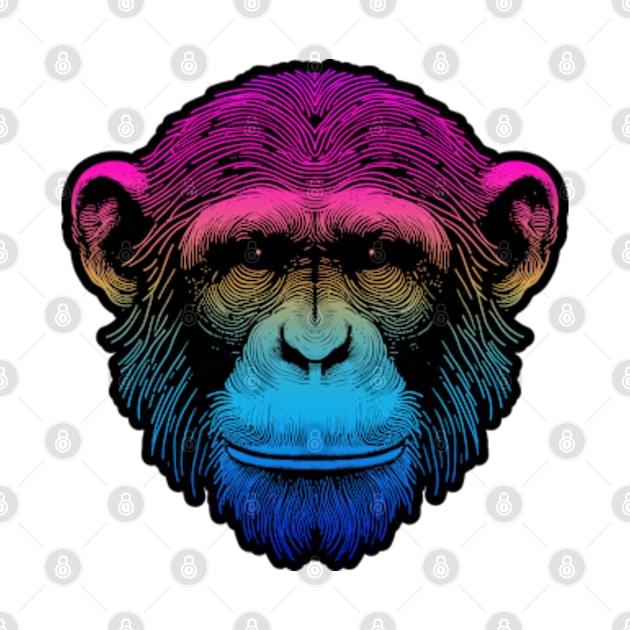 Chimp Out Sketch RGB by Worldengine