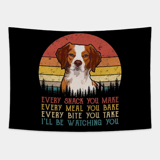 Retro Brittany Every Snack You Make Every Meal You Bake Tapestry by SportsSeason