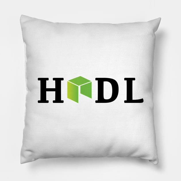 HODL NEO Coin Pillow by mangobanana