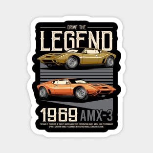 1969 AMC AMX/3 Racing Car Magnet